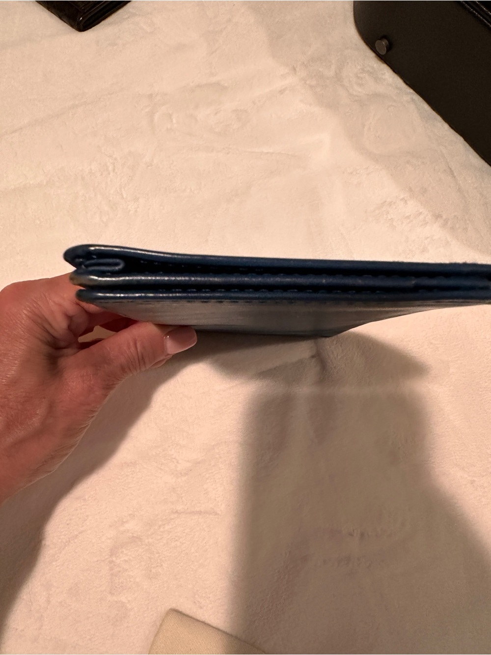 Louis Vuitton Blue Epi Leather Long Wallet with Embossed LV - Picture 5 of 8
